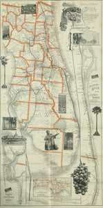 (Florida) Correct Map of Florida Showing the The Tropical Trunk
