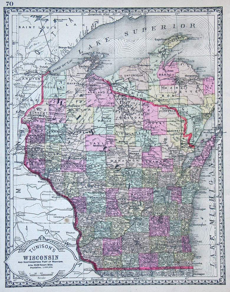 Tunison's Wisconsin and Northwestern Part of Michigan