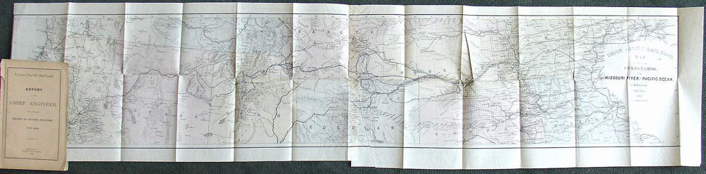 (West - Railroad) Union Pacific Railroad Map of...