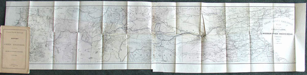 (West - Railroad) Union Pacific Railroad Map of... – The Old Map Gallery