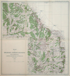 (WY.-Bighorn) Map of Bighorn Forest Reserve