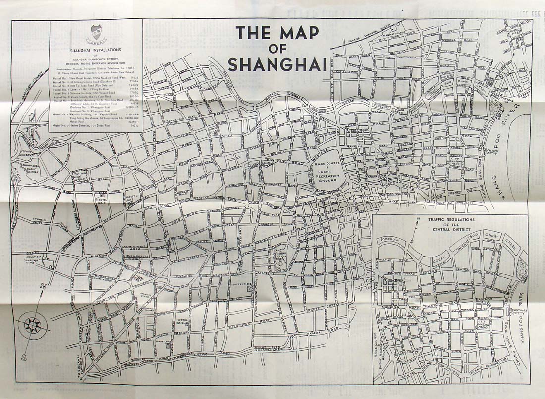 (China - Shanghai) The Map of Shanghai