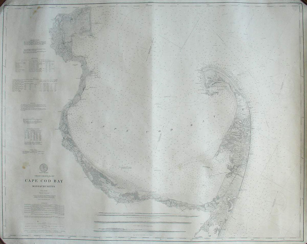 (Massachusetts – Cape Cod) Coast Chart No 110. Cape Cod Bay – The Old ...
