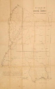 (Mississippi) Diagram of the Surveying District South of Tenness