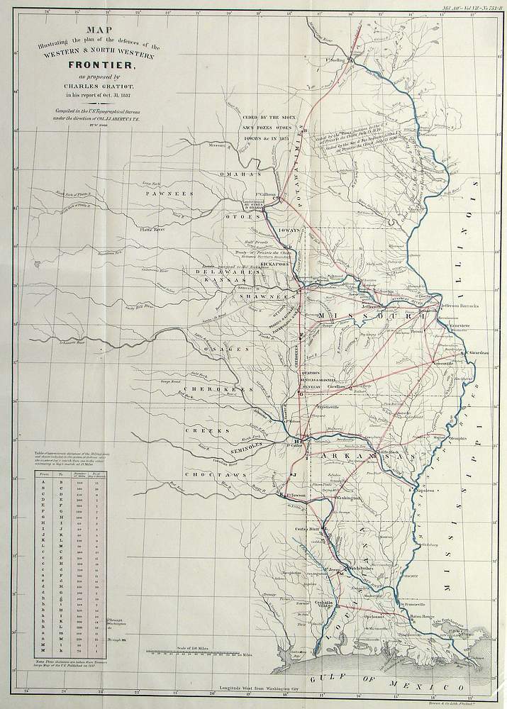 (Mississippi Valley) Map Illustrating the plan of the defences o