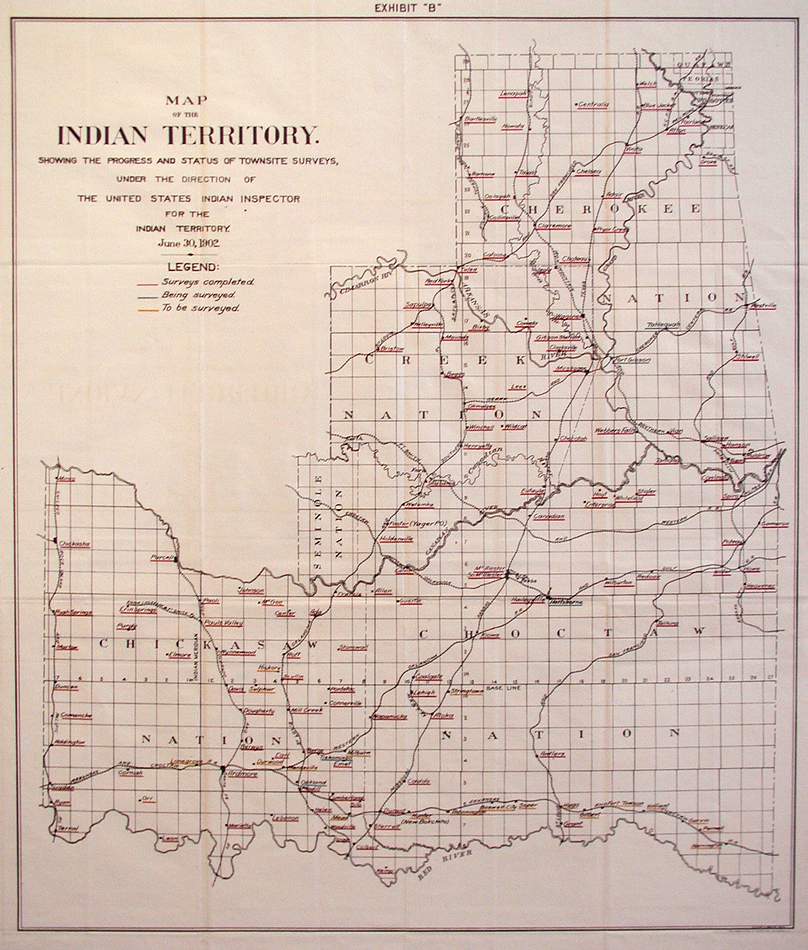 Map of the Indian Territory