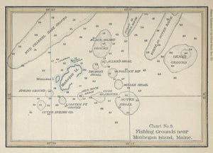 Chart No. 9 Fishing Grounds near Monhegan Island