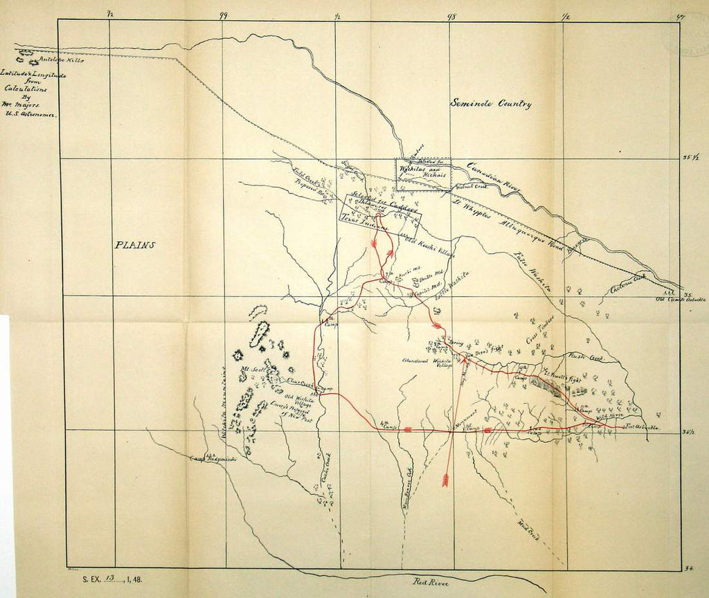 (Oklahoma) (Untitled Indian Territory – The Old Map Gallery