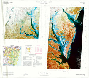 (DE. - MAR.- VA.)Chesapeake Bay And Vicinity Winter 1976-77