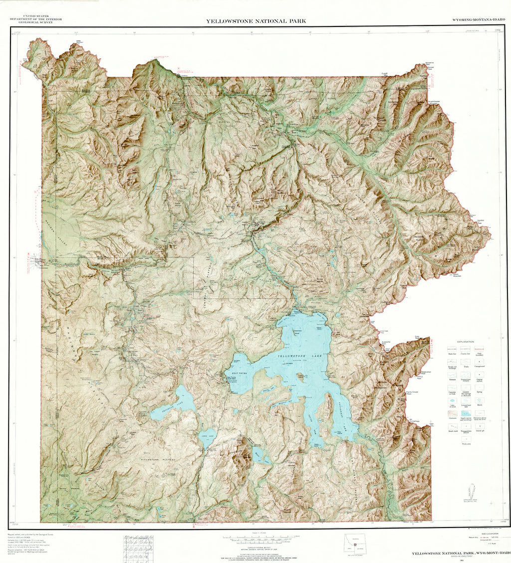 Yellowstone National Park map, Wyoming maps WY. maps