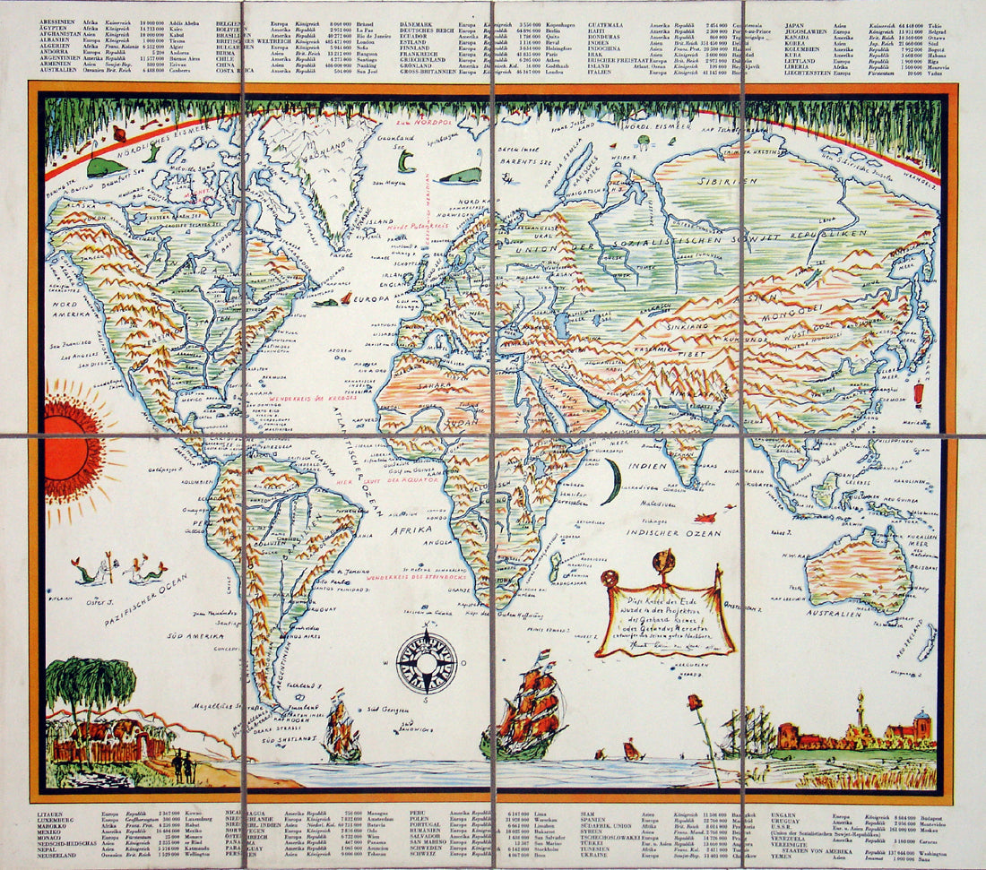 (World) Diese Karte der Erde Wurde....