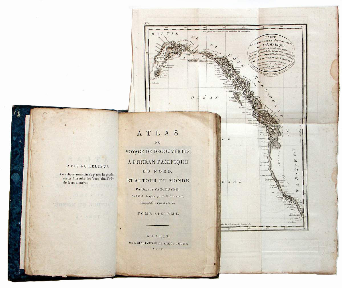 Atlas Du Voyage De Decouvertes a l"Ocean Pacifique du Nord et au