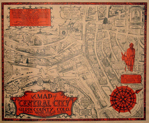 (Colorado-Central City)  A Map of Central City...