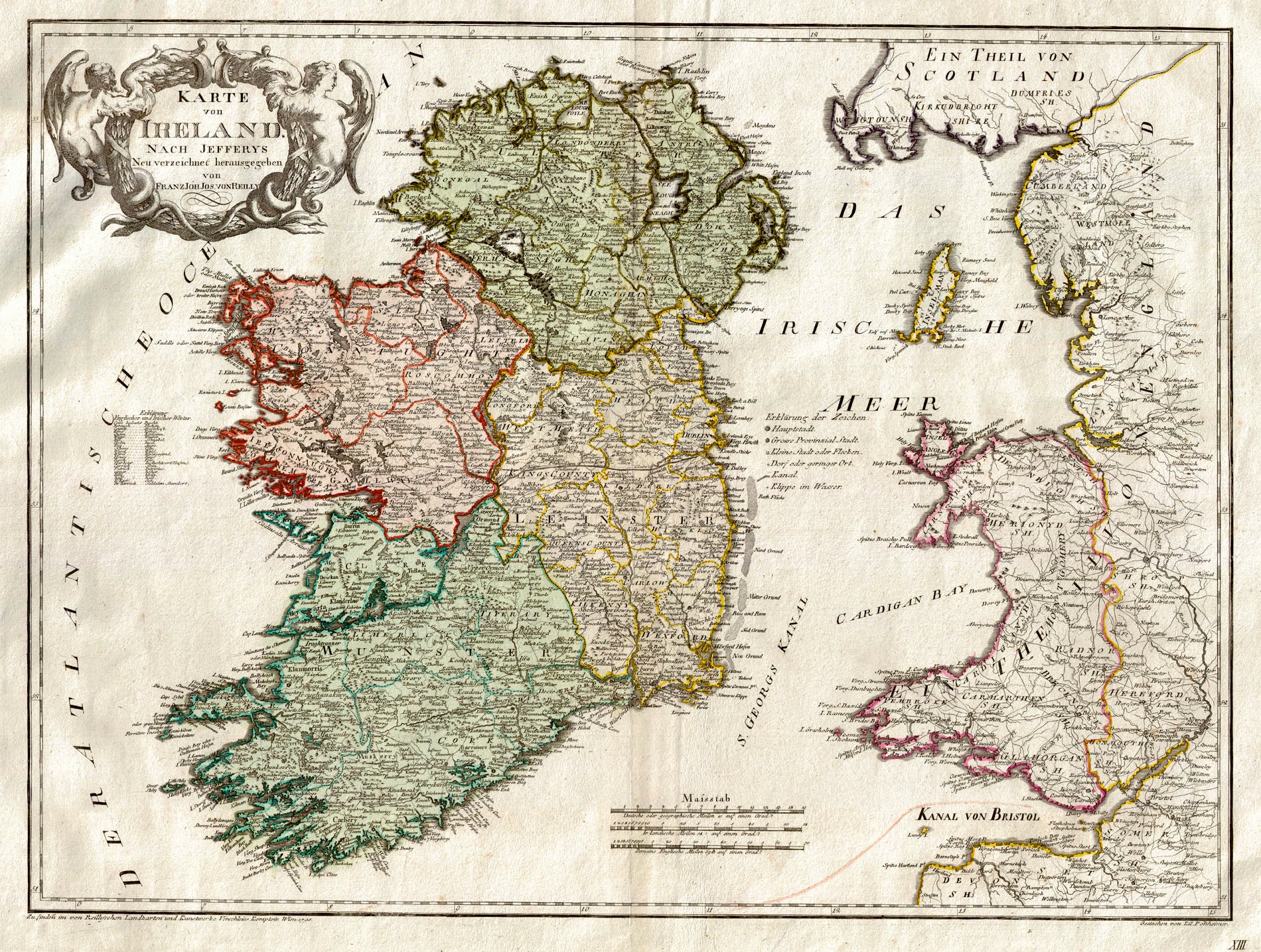 (Ireland) Karte Von Ireland Nach Jefferys..