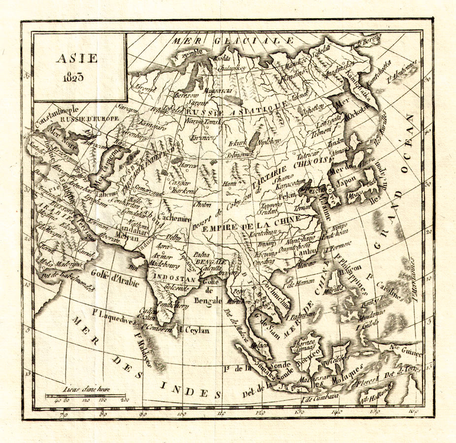 (Asia) Asie - 1823