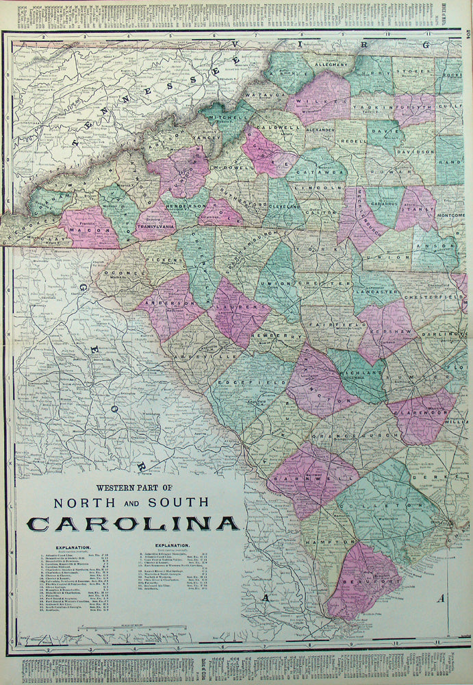 Western Part of North and South Carolina