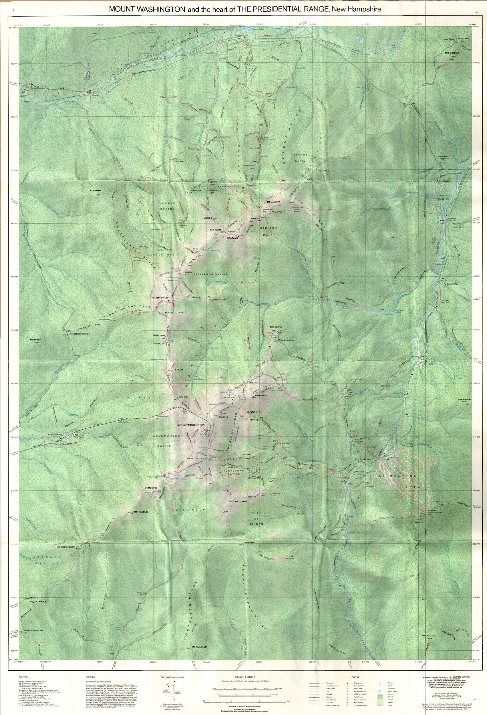 President Rage Single (NH. - Presidential Range) MOUNT WASHINGTON and the heart of THE PRESI ...
