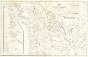 (West - Pacific Northwest) Map Of The Oregon Territory From The Best Authorities