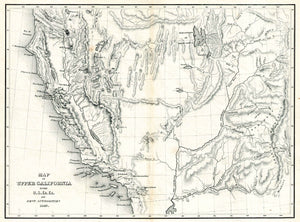 (West) Map Of Upper California By The U.S. Ex. Ex